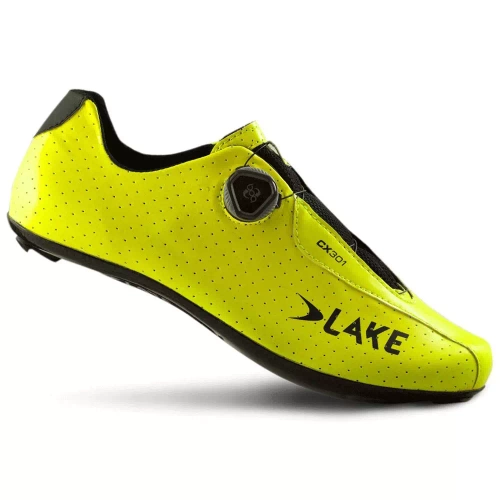 LAKE CX301 | buty rowerowe szosowe | 186g! | CARBON | BOA ® | CLARINO | fluo yellow