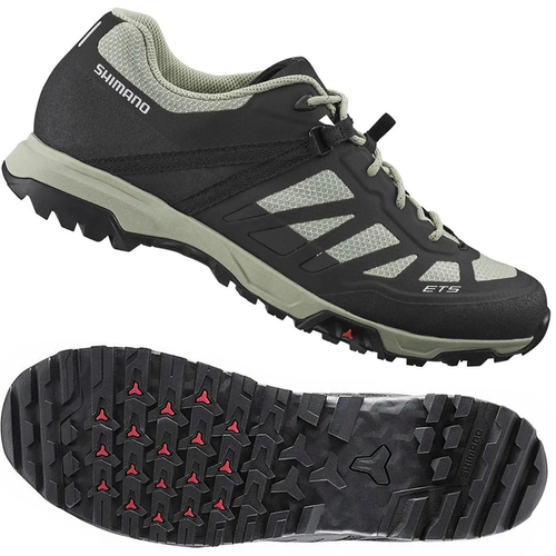 SHIMANO ET5W | women's bike shoes | MTB / E-BIKE | FLAT | black / mint