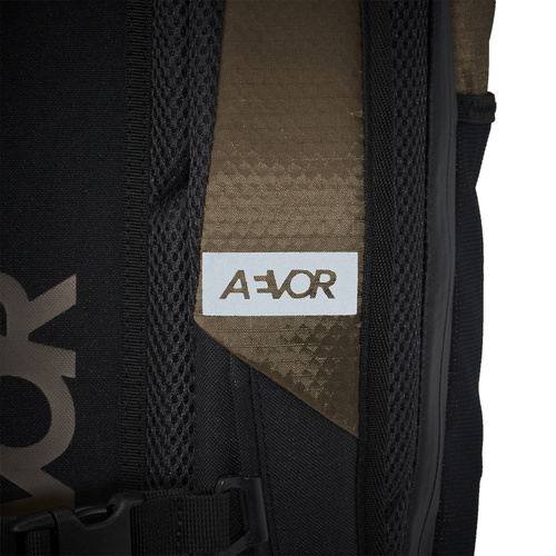 AEVOR Trip Pack PROOF OLIVE / GOLD 26-33l | bike / city / trip bikepack | WATERPROOF 13K | LAPTOP 15" | 800g