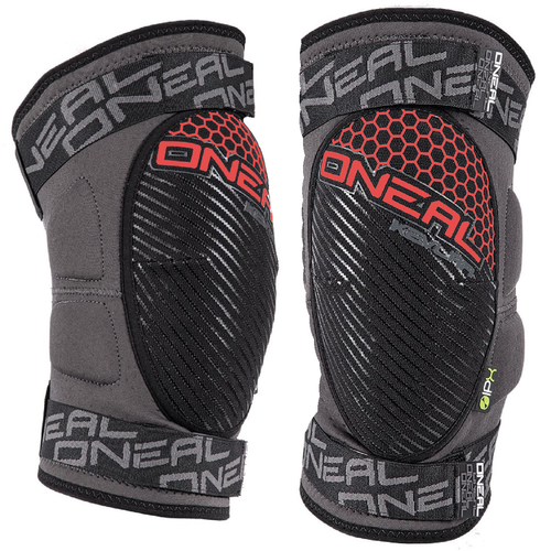 O'NEAL Sinner Knee Guard | IPX ® | KEVLAR ® | ENDURO / MTB / E-BIKE | gray / red