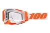 100%The Racecraft 2 Orange | gogle moto MX / ENDURO / MTB rowerowe | 2 x szybka:  MIRROR SILVER FLASH + CLEAR