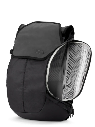 AEVOR Bike Pack PROOF Black 18-24l | plecak rowerowy / miejski / wyprawowy | z USZTYWNIACZEM / WENTYLACJĄ | WATERPROOF 13K + LAPTOP 15" IPX DIN