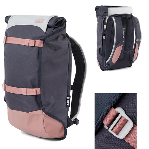AEVOR Trip Pack CHILLED ROSE 26-33l | plecak rowerowy / miejski / wyprawowy | WATERPROOF 13K | LAPTOP 15" | 800g