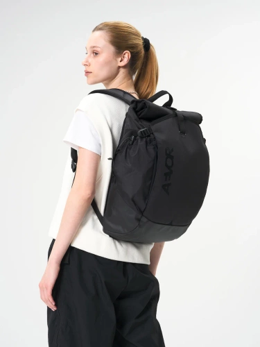 AEVOR Roll Pack PROOF Black 20-28l | plecak rowerowy / miejski | LAPTOP 15" | 760g