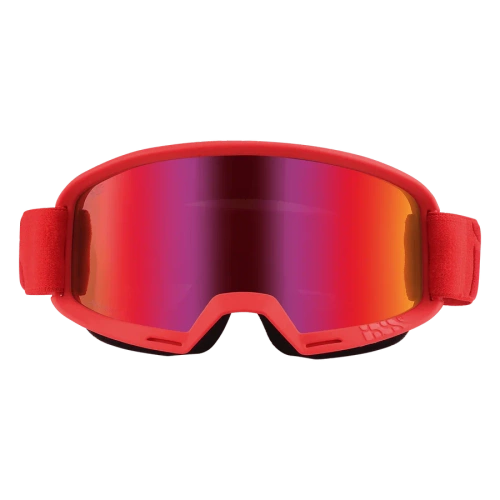 IXS Hack RACING RED | gogle rowerowe | Crimson MIRROR Lens / LT 21%