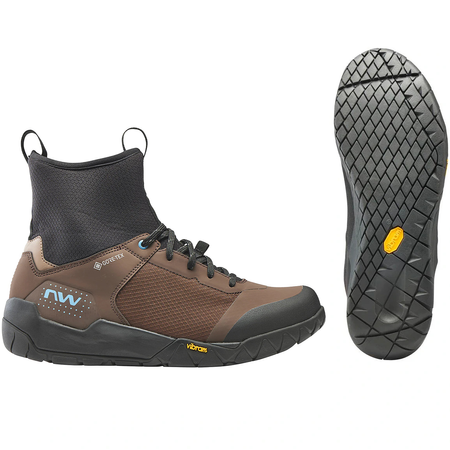 NORTHWAVE Multicross MID GTX | bike shoes | VIBRAM ® | GORE-TEX ™ | MTB / ENDURO / ADVENTURE | FLAT | black / brown