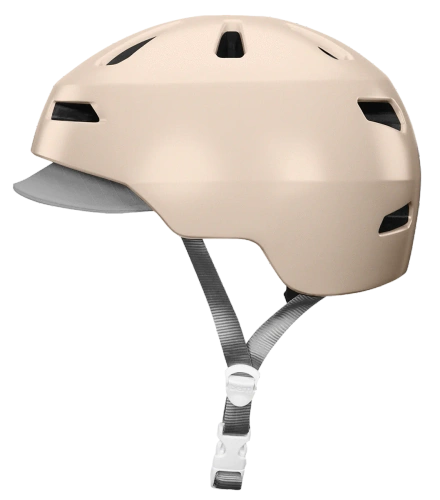 BERN Brentwood 2.0 | kask rowerowy | ZIP MOLD+ ® | URBAN / GRAVEL / E-BIKE | satin rose gold w/ visor