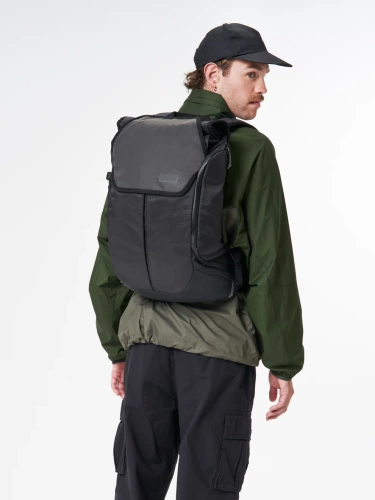 AEVOR Bike Pack PROOF Black 18-24l | bike / city / trip bikepack | WATERPROOF 13K + LAPTOP 15" IPX DIN