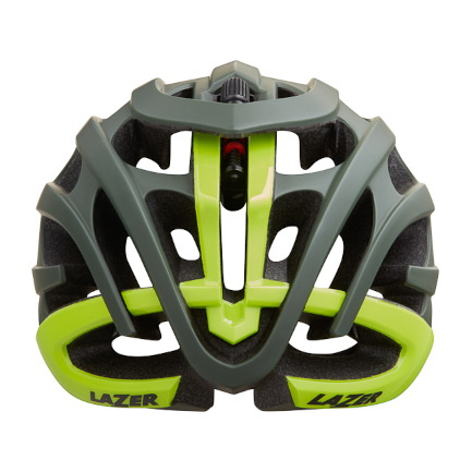 LAZER Blade+ | kask rowerowy szosowy | matte dark green / fluo yellow