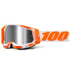 100%The Racecraft 2 Orange | gogle moto MX / ENDURO / MTB rowerowe | 2 x szybka:  MIRROR SILVER FLASH + CLEAR