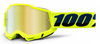 100% The Accuri 2 Goggles Fluo YELLOW  | gogle rowerowe MTB / ENDURO / MX | MIRROR GOLD + CLEAR lens
