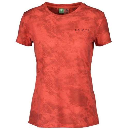 SCOTT DRI Tie Dye Women's Tee |  damska koszulka turystyczno-sportowa | astro red