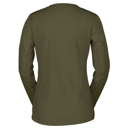 SCOTT Trail Vertic LS Women's Bike Tee | damska koszulka rowerowa | fir green / black