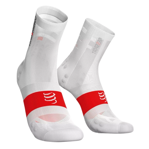 COMPRESSPORT PRO Racing Socks BIKE Ultralight V3.0 | skarpety rowerowe | white