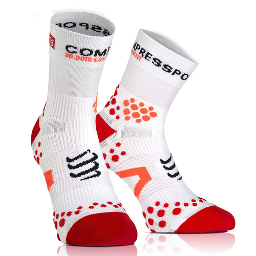 COMPRESSPORT PRO Racing Socks BIKE  | white / red