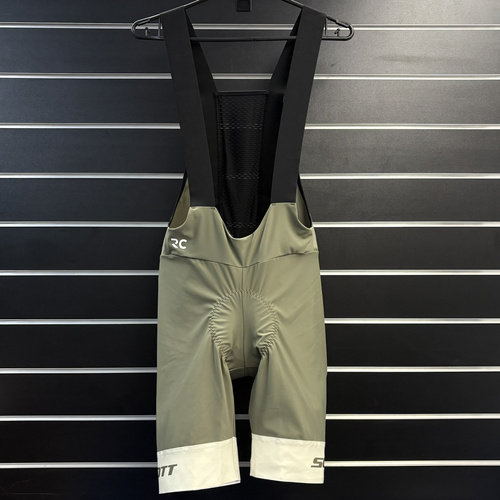 SCOTT RC Pro +++ Men's Bib shorts | spodnie rowerowe | GRAVEL / ROAD | hay green / cotton white