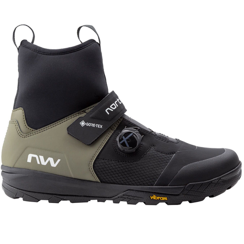NORTHWAVE Kingrock PLUS MID GTX | buty rowerowe | MTB / ENDURO | SPD | VIBRAM ® | GORE-TEX ™ | black / forest green