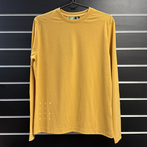 SCOTT Defined DRI Womens' Tee l/s | damska koszulka  sportowo-turystyczna z długim rękawem | biscuit beige