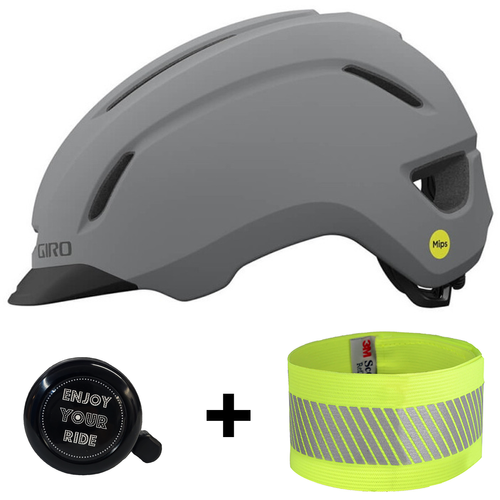 GIRO Caden II MIPS ® | bike helmet | GRAVEL / E-BIKE / URBAN / CITY | FREE: bell & band | matte grey