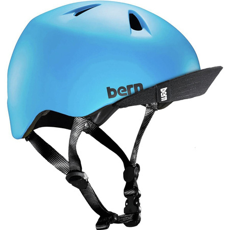 BERN Tigre | dziecięcy kask rowerowy | ZIP MOLD+ ® | satin cyan blue