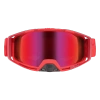 IXS Trigger RACING RED | bike goggles | 2 x LENS: Crimson MIRROR Lens / LT21% + CLEAR Lens / LT 89%