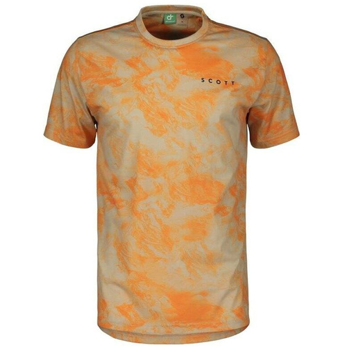 SCOTT DRI Tie Dye Men's Tee | koszulka turystyczno-sportowa | dust white / flash orange