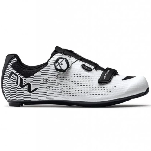 NORTHWAVE Storm 2 | buty rowerowe szosowe | 100% CARBON inserts | white / black
