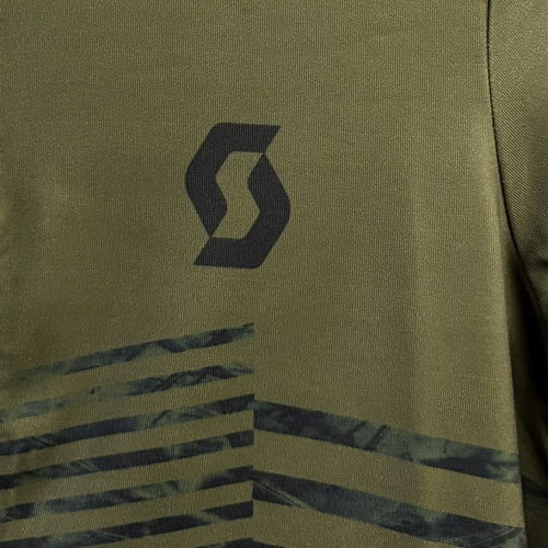 SCOTT RC Team Warm Graphics Long-sleeve Women's Jersey | damska koszulka rowerowa | fir green