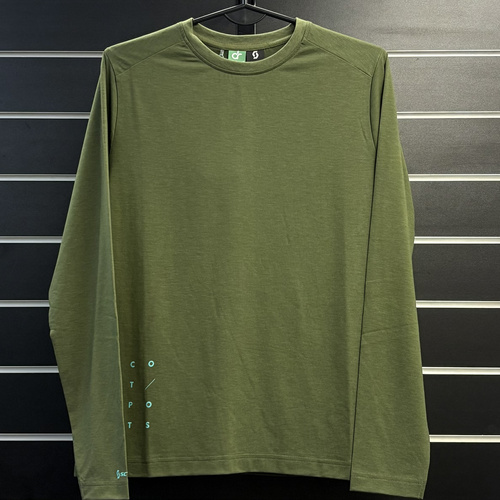 SCOTT Defined DRI Womens' Tee l/s | damska koszulka z długim rękawem| hay green
