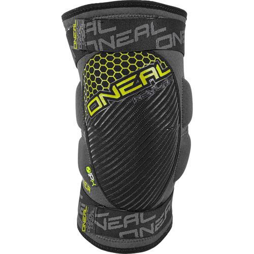O'NEAL Sinner Knee Guard | ochraniacze rowerowe kolan | IPX ® | KEVLAR ® | ENDURO / MTB / E-BIKE | gray / neon