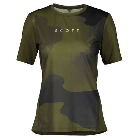 SCOTT Trail Vertic SS Women's Tee | damska koszulka rowerowa | MTB / ENDURO | fir green / black