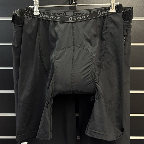 SCOTT Shorts M's Endurance ls/fit w/pad | szorty / spodenki rowerowe | + wewnętrzne spodenki z wkładką | MTB / ENDURO / GRAVEL | black / white