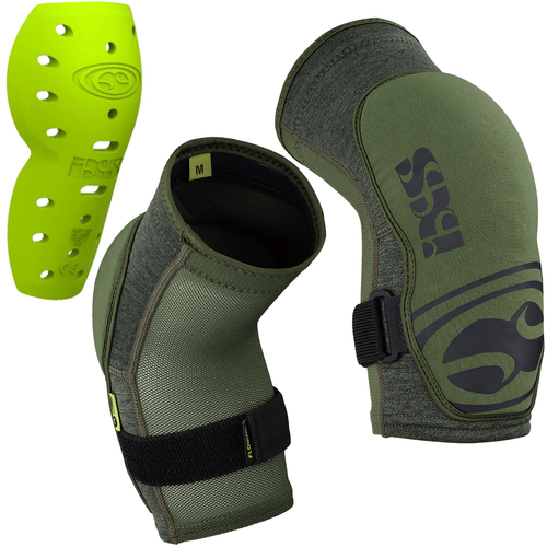 IXS Flow EVO+ Elbow Guards | ENDURO / MTB / E-BIKE | X-MATTER | KEVLAR | olive